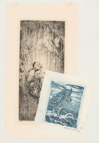 Will Simmons (2) Etchings / Drypoint [Wildlife]