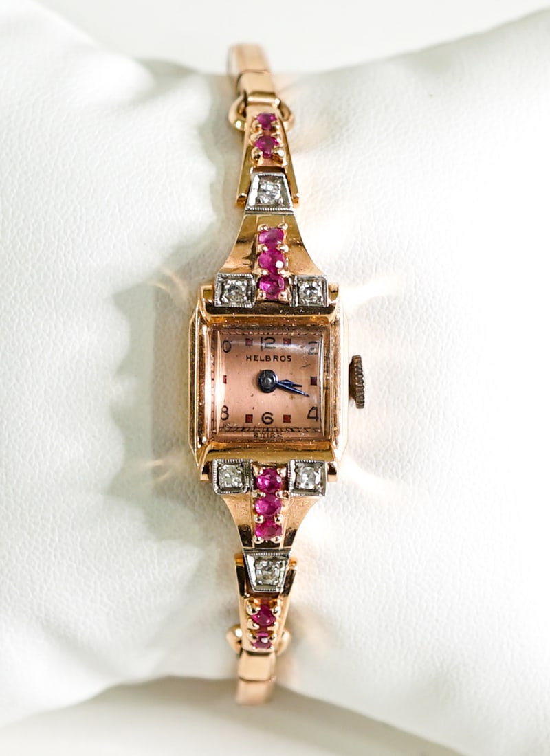 Helbros Ladies 14k Gold Watch (1 of 6)