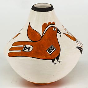 Emma Lewis Signed Pottery Vase [Acoma]