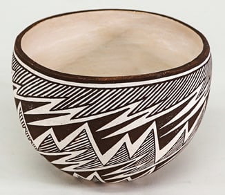 Carmel Lewis Signed Pottery Bowl [Acoma]