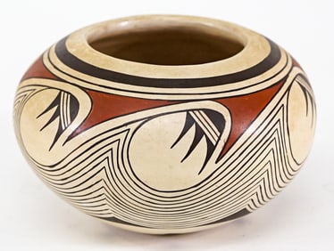 Sylvia Naha Featherwoman Signed Pottery Bowl