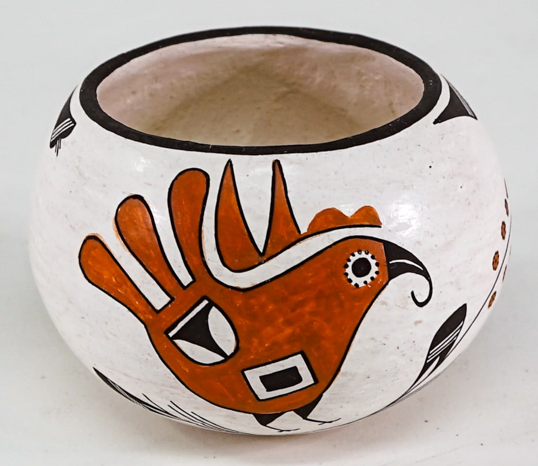 Emma Lewis Signed Pottery Bowl [Acoma] (1 of 9)