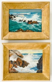 Margaret Goddard Carlson (2) Oils on Board [Sea]