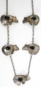 Native American 22IN Necklace [Bear Charms]