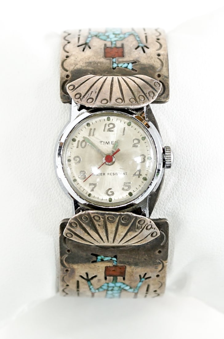 Thomas Singer Navaho Sterling Watch Bracelet (1 of 4)