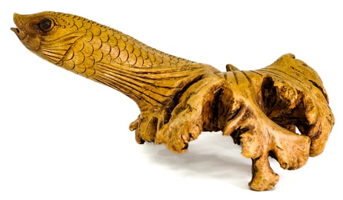 Wood Fish Carving