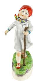 Royal Worcester Figurine 'Girl Walking Stick'