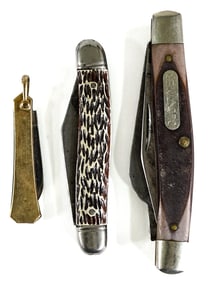Vintage (3) Pocket and Folding Knives [Old Timer]