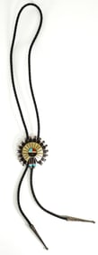 Signed Zuni Large Bolo Tie