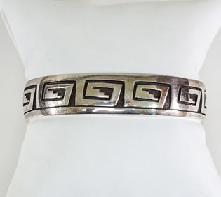 Mitchell Sockyma (Hopi) Sterling Bracelet