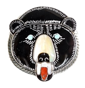 Paul Peyketewa Jr. (Zuni) Pendant or Brooch