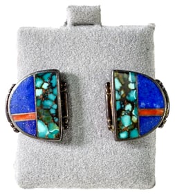 A Pair of Native American Signed Earrings