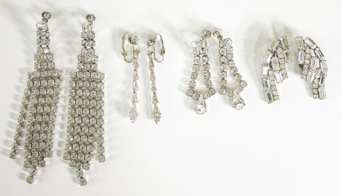 Vintage Rhinestone Earrings