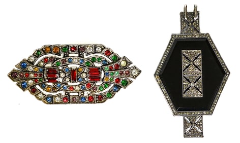 Vintage Art Deco Brooch & Pendant