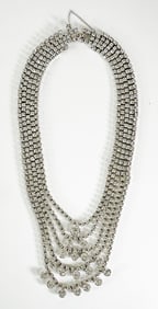 Multi-Strand Vintage Rhinestone Necklace