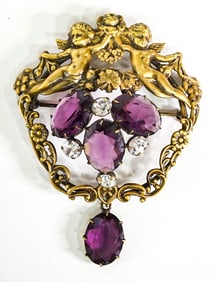 Large Vintage Unsigned Brooch