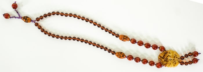 Carved Chinese Necklace