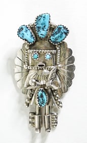 Navajo Eagle Kachina Pendant Doris Smallcanyon