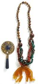 [Tiger Eye, Lapis Lazuli] Designer Necklace & More