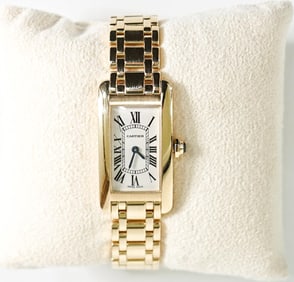 Cartier 18K Yellow Gold Tank Am?ricaine Ladies