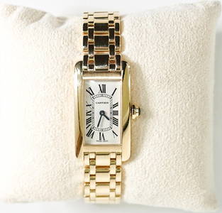 Cartier 18K Yellow Gold Tank Am?ricaine Ladies