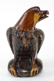 Bird Wood Carving 10.5 IN
