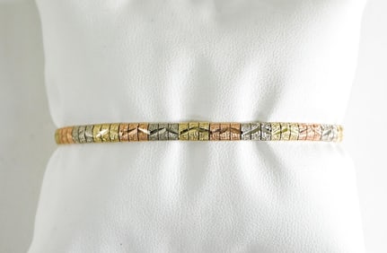 Italy 14k Designer Gold Bracelet