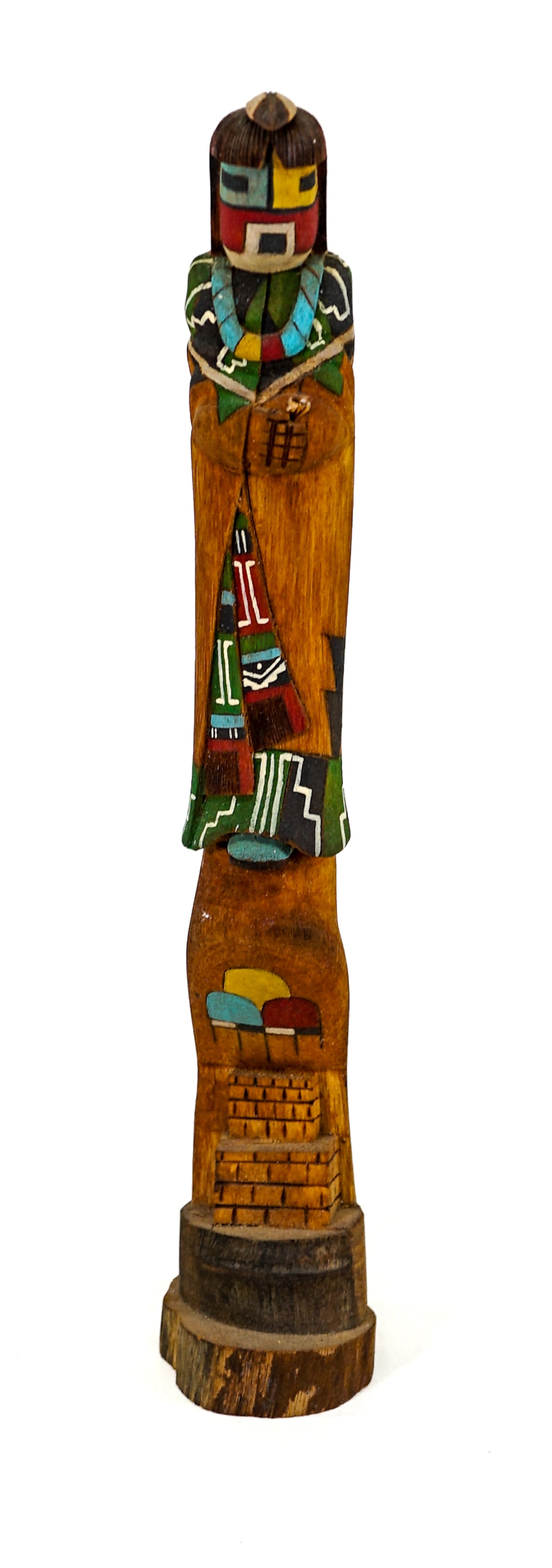 Hopi Kachina 10IN Carved Wood Doll [M. Lucario] (1 of 6)