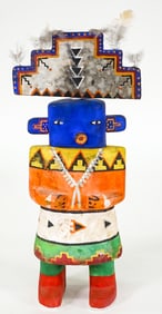 Kachina 9.5IN Handpainted Wood Doll