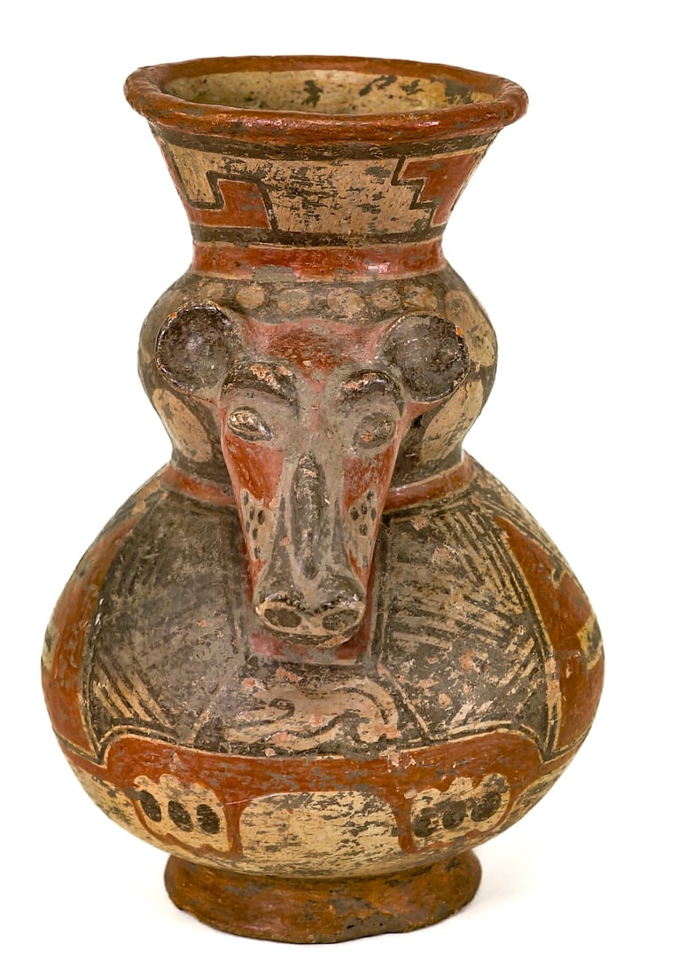 Old Pottery 9.5IN Effigy Vase (1 of 7)