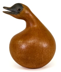 Edna Romero Taos Pueblo Pottery Duck