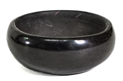 Rose Gonzales (San Ildefonso) Blackware Mini Bowl