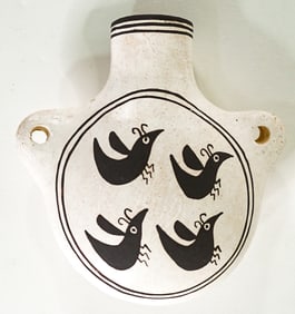 Delores Lewis (Acoma) Pottery Canteen