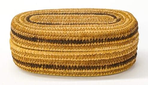 Miniature Native American Covered Basket