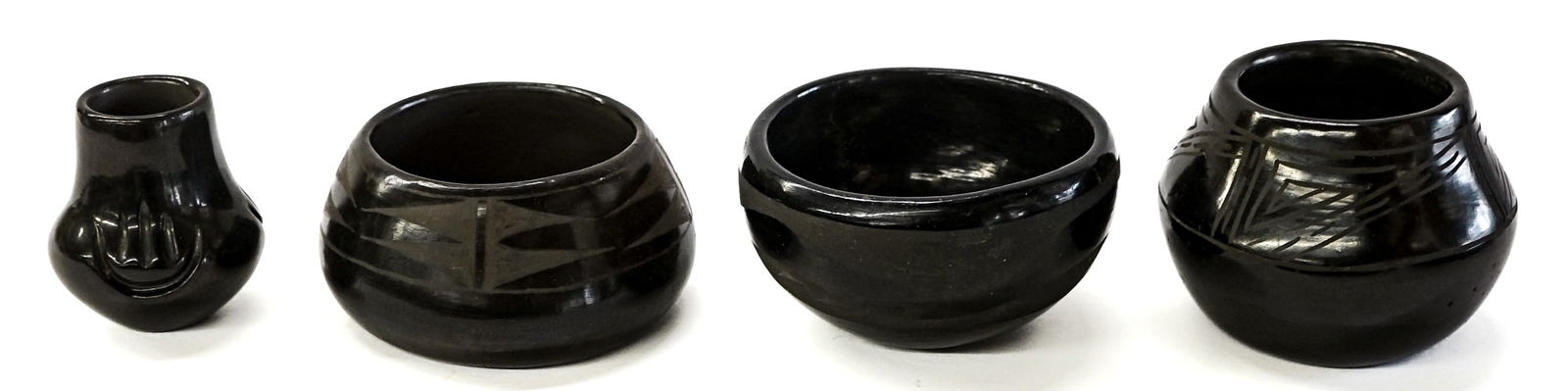 Blackware (4 Pieces) Pottery [Santa Clara Pueblo] (1 of 9)
