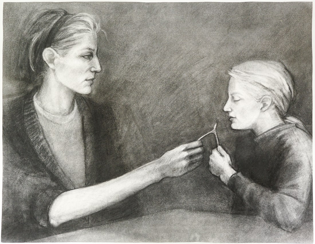 Stephanie J. Frostad Attributed Original Charcoal (1 of 3)