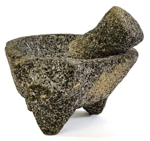 Stone Mortar and Pestle [Animal Effigy]