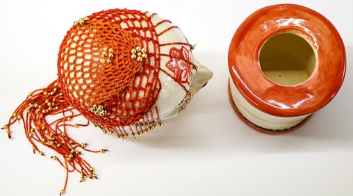 Mo Gary Studio Pottery 'Flower Goddess'