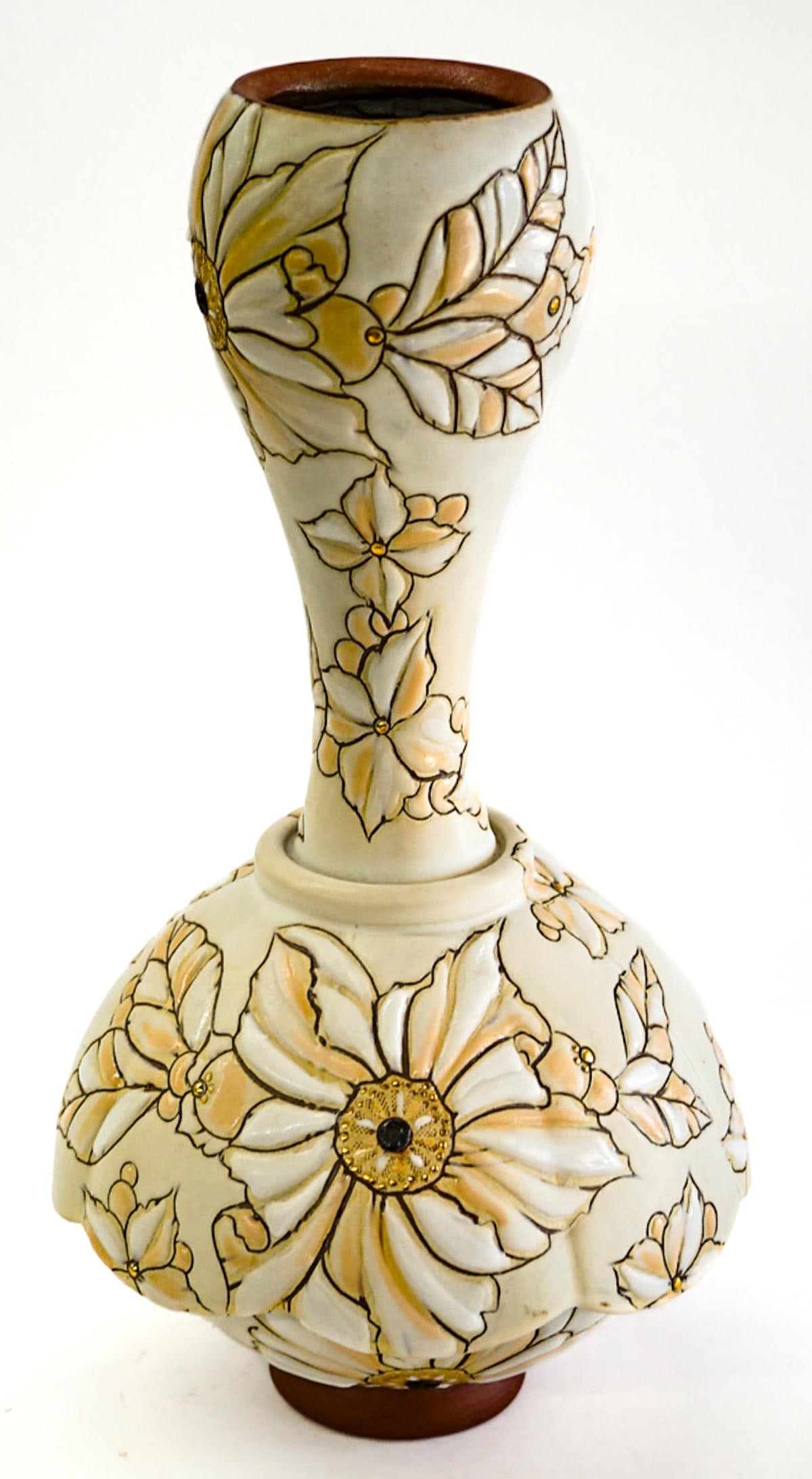 Ben Jordan (Montana) Floral 12.5IN Vase (1 of 7)