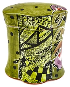 Posey Bacopoulos Signed Pottery Vessell