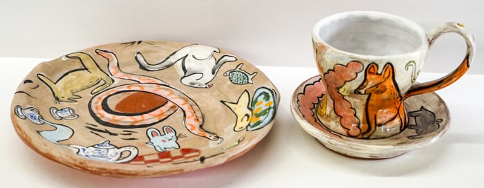 Donna Flannery (3 pc) Studio Pottery [Animals]