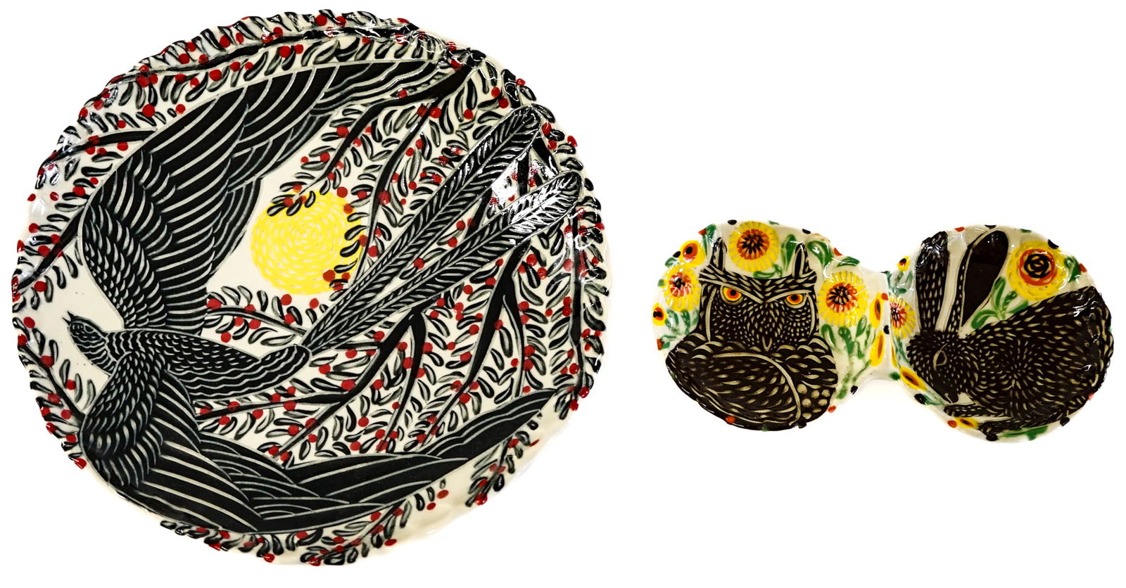 Sue Tirrell Studio Ceramics [Owl, Rabbit] (1 of 6)