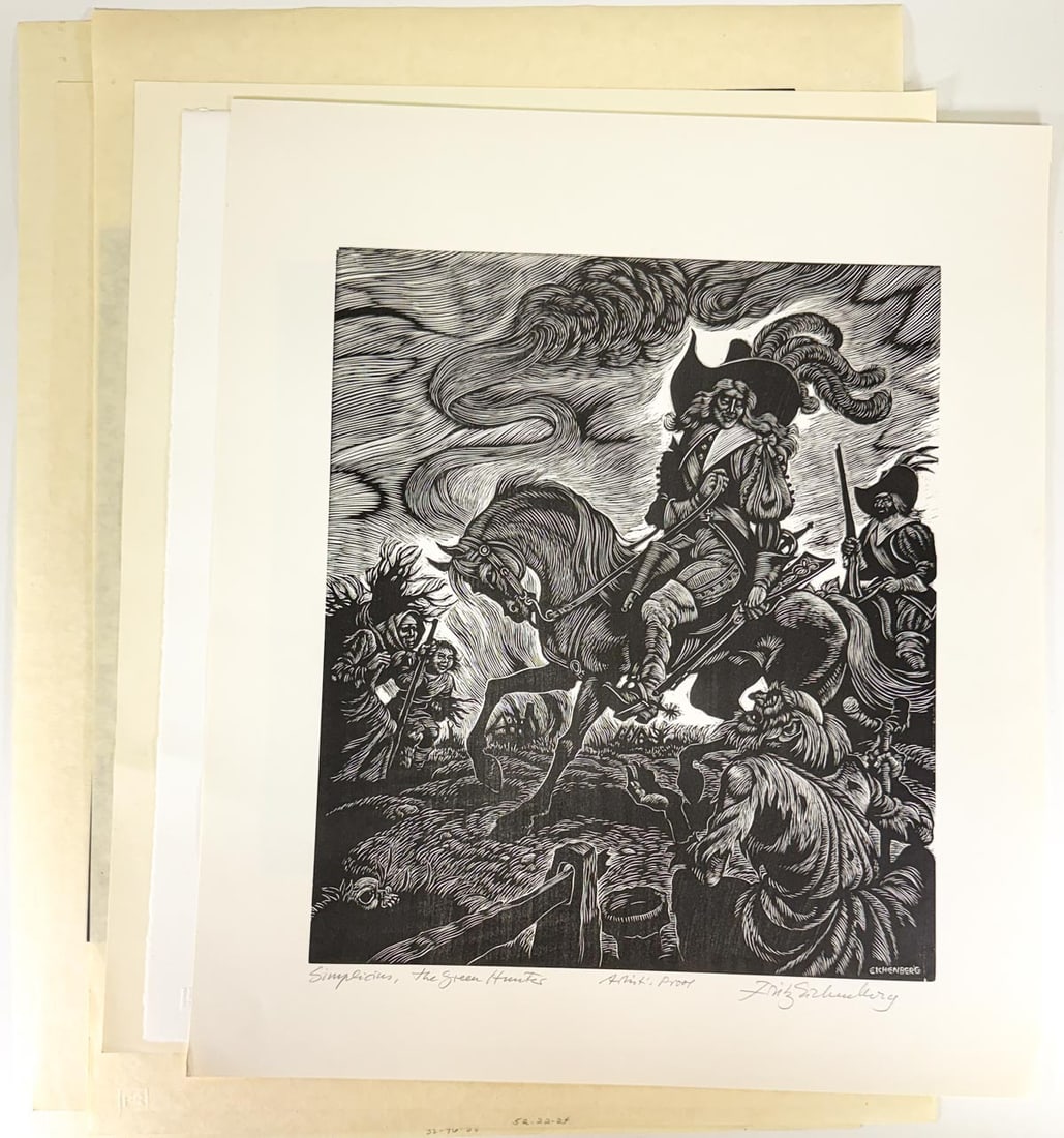 Fritz Eichenberg (6) Engravings [Simplicissimus] (1 of 7)