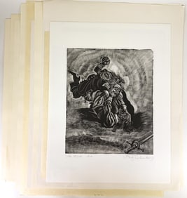 Fritz Eichenberg (10) Wood Engravings SIGNED