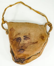 Signed Studio Pottery Hanging Planter