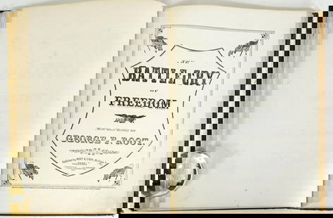 [Civil-War-era] 1850's/60's Bound Sheet Music: [Civil-War-era] 1850's/60's Bound Sheet Music. Includes (35) different songs including the Battle of Roanoke with full page lithographic cover. Some pages have tears. Torn pages represent a small