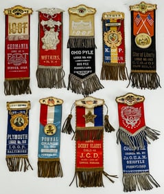 (I.O.O.F. Americana, Historical) Badges (9)
