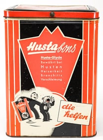 Hustabons Old Tin Vintage 1930s Husta Glycine