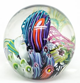 Mark Eckstrand Art Glass Paperweight