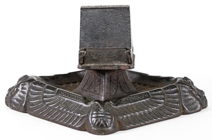 Art Deco Cast Iron Matchbox Holder